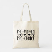 Pro Women Pro Choice Tragetasche (Rückseite)