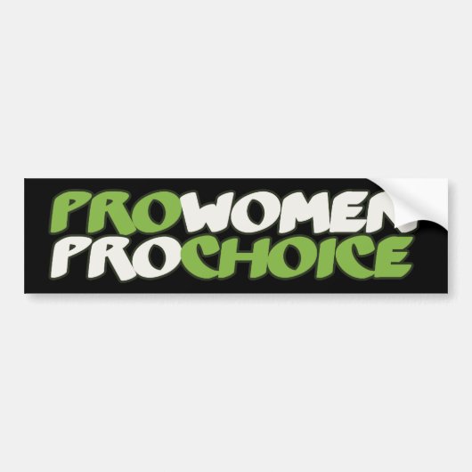 Pro Women Prochoice Autoaufkleber (Vorne)