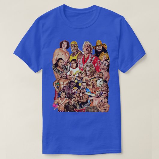 Pro Wrestlers des 80er-Buttons T-Shirt (Design vorne)