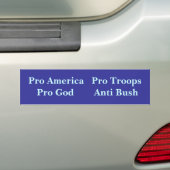 Proamerika protruppe-Progott AntiBush Autoaufkleber (Auf Auto)