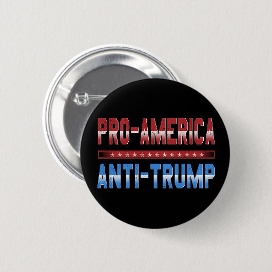 ProamerikaantiTrumpf-Knopf Button (Vorne & Hinten)