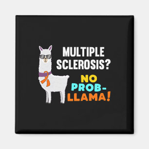 Prob-Lama Multiple Sklerose Warrior Survivor Awa Magnet