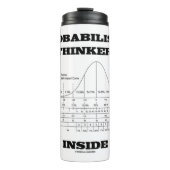 Probabilistischer Denker in der Bell-Kurve Spaß Thermosbecher (Vorderseite)