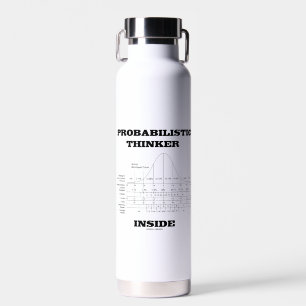 Probabilistischer Denker in der Bell-Kurve Spaß Trinkflasche