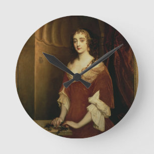 Probable portrait of Nell Gwynne (1650-87), mistre Runde Wanduhr