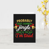 Probably Gonna Jingle Some Of The Way Funny Christ Karte (Gelbe Blume)