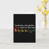 Probably Just Going To Jingle Some Of The Way For Karte (Gelbe Blume)