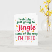 Probably Just Going To Jingle Some Of The Way Funn Karte (Gelbe Blume)