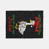 Probably Just Gonna Jingle I’m Tired Lazy Christma Fleecedecke (Vorderseite (Horizontal))