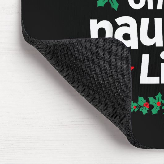 Probably On The Naughty List Funny Christmas Desig Mousepad (Ecke)