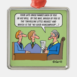 Probate Anwesen Lawyer Reading wird lustig Ornament Aus Metall