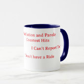 Probation and Parole Greatest Hits coffee mug Tasse (VorderseiteRechts)