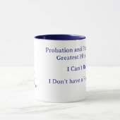 Probation and Parole Greatest Hits coffee mug Tasse (Zentrum)