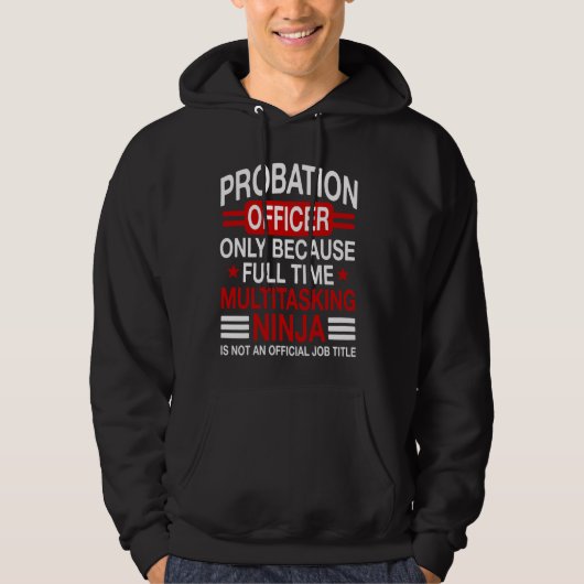 Probationsreferent Probationer Job Correction Paro Hoodie (Vorderseite)