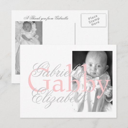 Probe 1 postkarte (Vorne/Hinten)