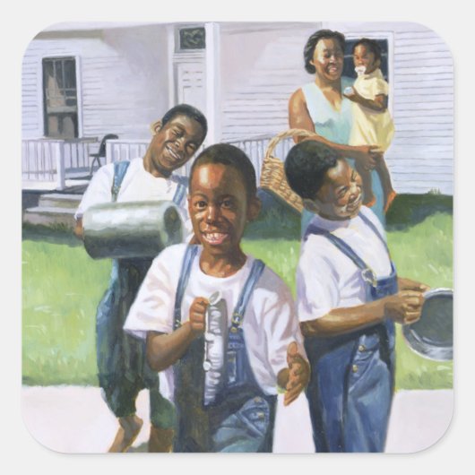 Probe 2000 quadratischer aufkleber (Vorderseite)