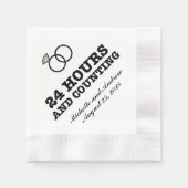 Probe | 24 Stunden und Zählung Serviette (Vorderseite)