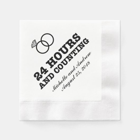 Probe | 24 Stunden und Zählung Serviette (Vorderseite)