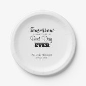 Probe-Abendessen am besten Teller Papier (Vorderseite)