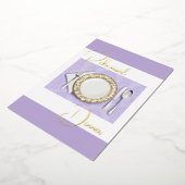 Probe Abendessen am Platz Rafaale Folieneinladung (Gedreht)