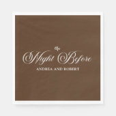 Probe Abendessen am Vorabend von Paper Napkin Serviette (Vorderseite)