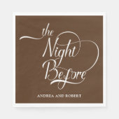 Probe Abendessen am Vorabend von Paper Napkin Serviette (Vorderseite)