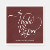 Probe Abendessen am Vorabend von Paper Napkin Serviette (Vorderseite)