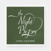 Probe Abendessen am Vorabend von Paper Napkin Serviette (Vorderseite)