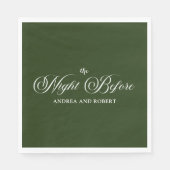 Probe Abendessen am Vorabend von Paper Napkin Serviette (Vorderseite)