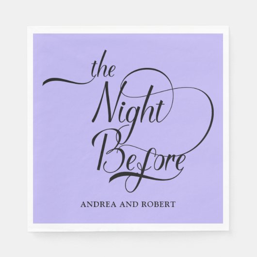 Probe Abendessen am Vorabend von Paper Napkin Serviette (Vorderseite)