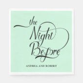 Probe Abendessen am Vorabend von Paper Napkin Serviette (Vorderseite)