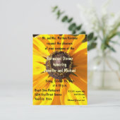 Probe Abendessen Blume Einladung (Stehend Vorderseite)