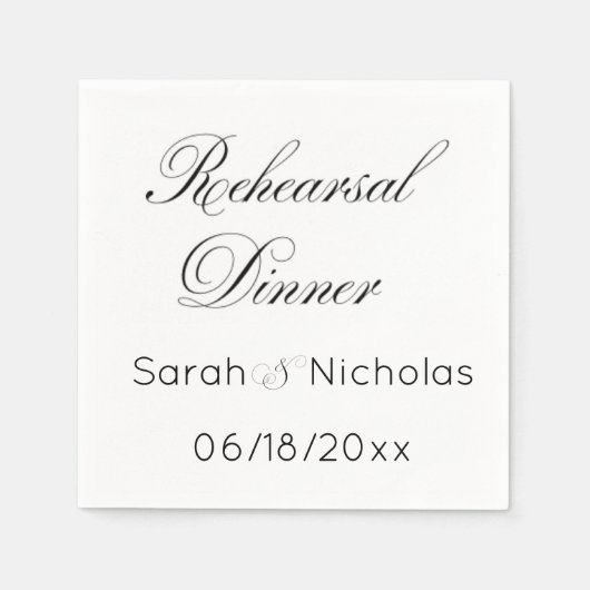 Probe Abendessen Cocktail Servietten personalisier (Vorderseite)