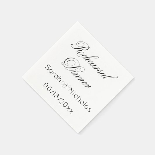 Probe Abendessen Cocktail Servietten personalisier (Ecke)