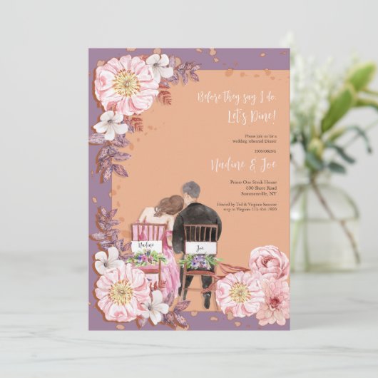 Probe Abendessen Einladung (Stehend Vorderseite)