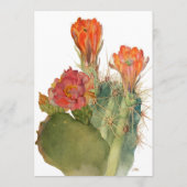 Probe Abendessen Fiesta Cactus Floral Einladung (Rückseite)