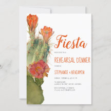 Probe Abendessen Fiesta Cactus Floral