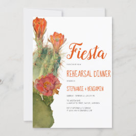 Probe Abendessen Fiesta Cactus Floral Einladung