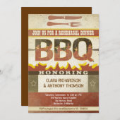 Probe Abendessen Grilleinladungen Einladung (Vorne/Hinten)