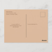 Probe Abendessen Herbst Elegante Pumpkins Niedlich Postkarte (Rückseite)