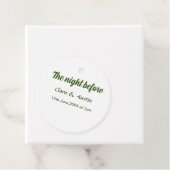 Probe Abendessen in der Nacht vor der einfachen mi Geschenkanhänger (Beispiel)