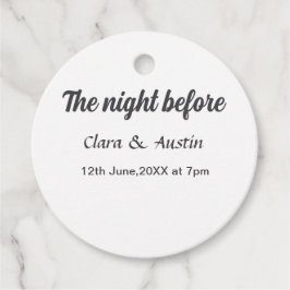 Probe Abendessen in der Nacht vor der einfachen mi Geschenkanhänger