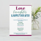 Probe Abendessen Liebe, lachen, glücklich immer na Einladung (Stehend Vorderseite)