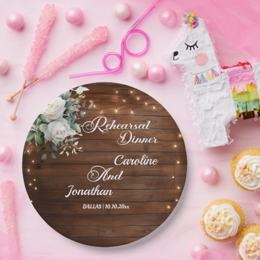 Probe-Abendessen mit Blumenzwiebeln Pappteller (Party)