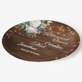 Probe-Abendessen mit Blumenzwiebeln Pappteller (Schrägansicht)