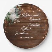 Probe-Abendessen mit Blumenzwiebeln Pappteller (Vorderseite)