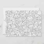 Probe-Abendessen mit rosafarbenem Holz Einladung (Rückseite)