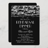 Probe-Abendessen mit weißer Saitenbeleuchtung Einl Einladung (Vorne/Hinten)