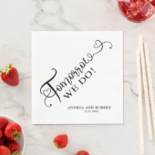 Probe Abendessen Morgen Hochzeit Serviette (Beispiel)