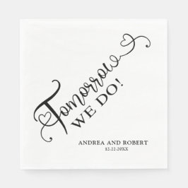 Probe Abendessen Morgen Hochzeit Serviette